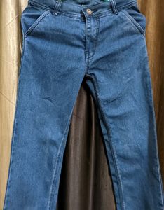 Blue Mid Rise Jeans For Boys