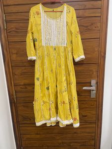 Yellow Frockstyle Kurta