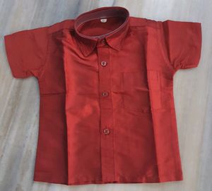 Maroon red Color boys Kurta Dhoti
