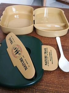 🌲🍱 Nature Trail Dual-Compartment Lunch Box