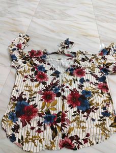 Floral Tie-Strap Top