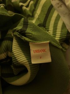 Green Striped Knit Top