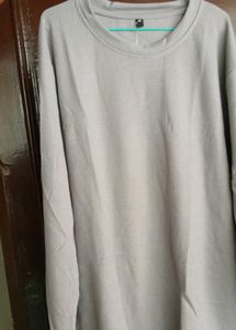 ✨️Premium Grey FullSleeve Textured T-Shirt for Men