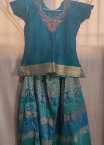 Embroidered Green Blouse