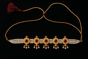 Pearl & Ruby Choker