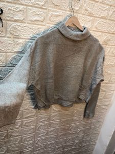 Full high-quality, grey knit sweater 🕷️🕸️‼️