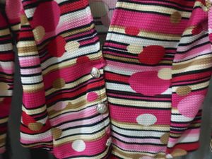 Vintage Striped &amp; Polka Dot Blazer