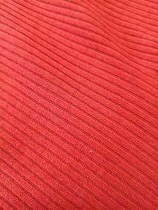 Red Ribbed Tank Top