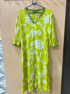 Floral Print Kurta