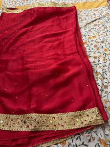 Red Saree