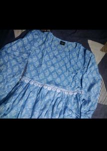 Blue Printed Dress 💙