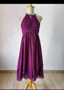 Purple Halter Dress