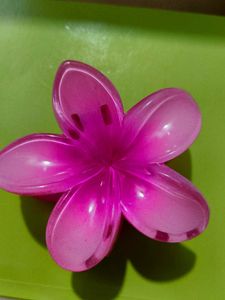 Pink Plumeria Hair Clip