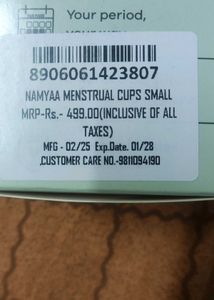 Menstural Cup - Small And Intimate Wash