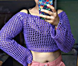 Crochet Summer Mesh Top