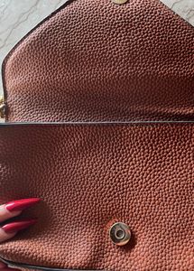 Zara Official Brown Crossbody Bag