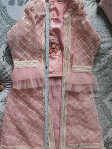 Ethnic Shrug Set For Girls