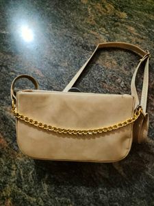 Beige Shoulder Bag