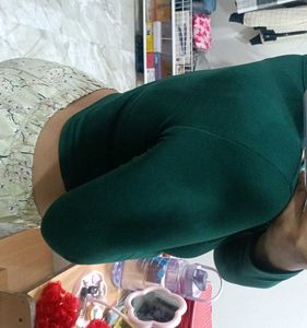 Green V-Neck Top