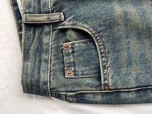Trendy Wash Destressed Bootcut Jeans