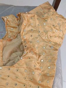 Georgette Saree With Blouse Combo