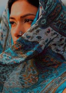 Paisley Print Pure Silk Scarf