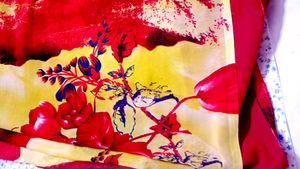 Elegant Floral Saree 2