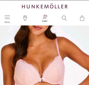 Hunkemoller orginal Rose padded push up  bra