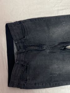 Charcoal Colour Bootcut Jeans