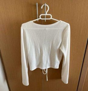 White Long Sleeve Top
