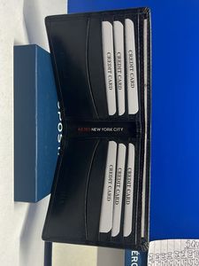 AUTHENTIC AEROPOSTALE BLACK GENUINE LEATHER WALLET