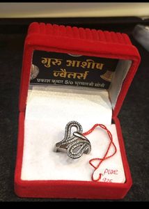 Beautiful Rose Gold Polish Pure Silver 925 Ring