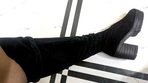 Black Over-the-Knee Boots