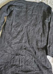 Elegant Grey Knit Dress