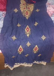 Patiala Salwar Suit With Net Dupatta