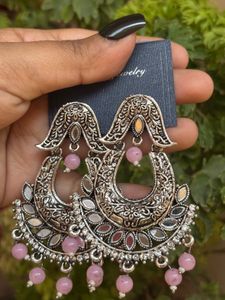 Boho Chic Silver Earrings