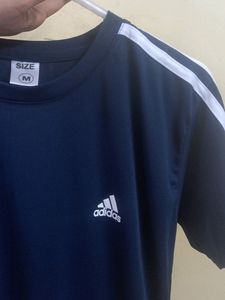 Adidas Dupe Blue Jersey Tee - S/M