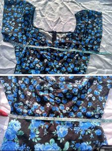 Brand New(Urbanic) Floral Blue Split A- Line Dress
