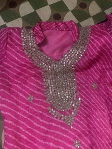 Pink Kurta Set For Women