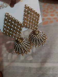 Pearl Jhumka Earrings