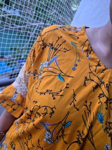 Mustard Casual Top