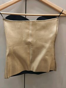 Zara Golden Tube Top
