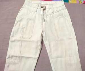 Cream Utility Pants