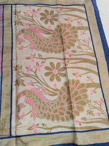 Light Pink Satin Saree