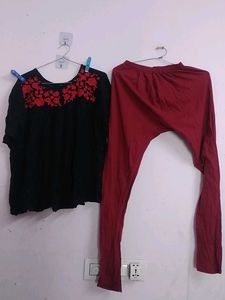 top,legging,used once