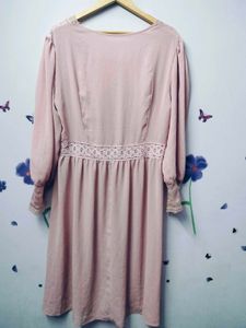 Blush Pink Lace Dress