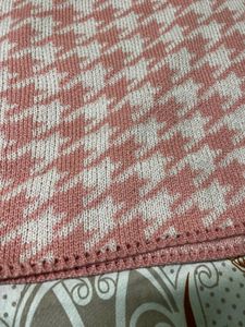 Adorable pink&amp;white Knit Skirt🩷🤍🤍🎀