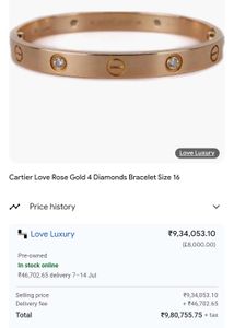 Anti-tarnish Love Bracelet ❤️