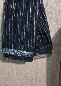 Black Party Wear Sari