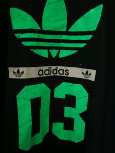 Black Green Adidas T Shirt